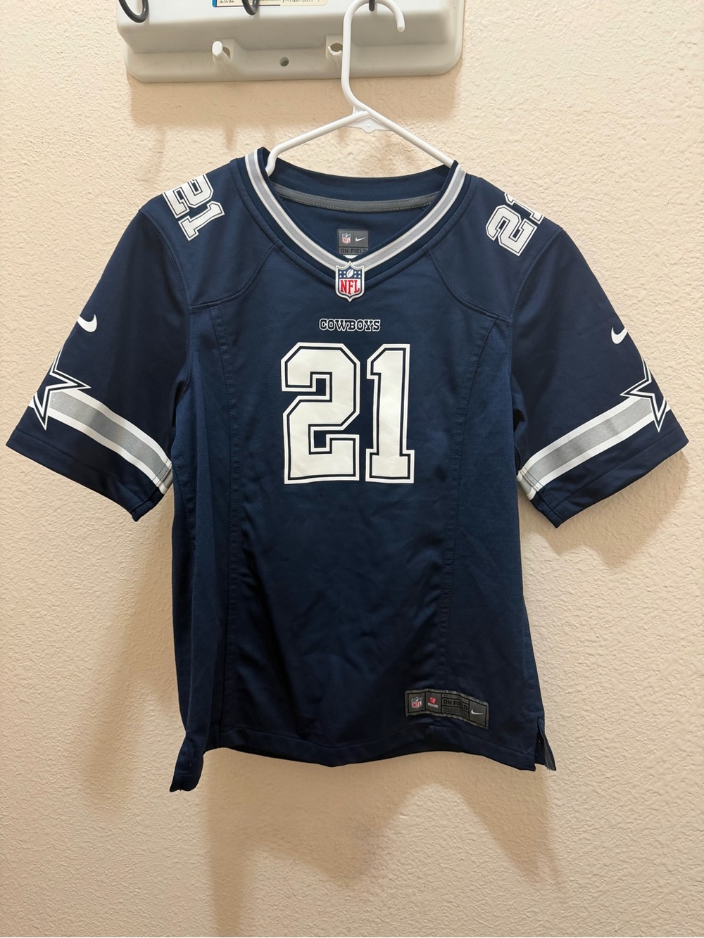 Nike NFL Kids Dallas Cowboys #21 Navy Football Jersey
